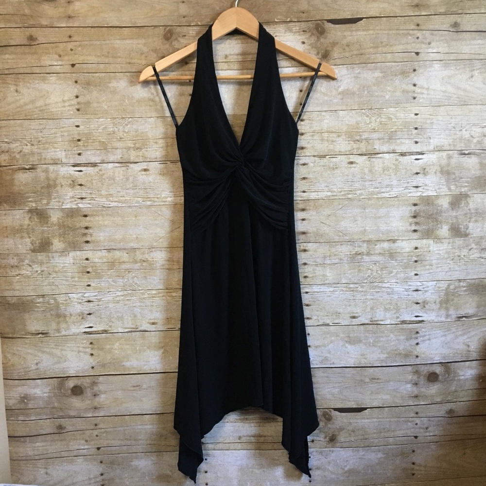 XOXO black backless dress
